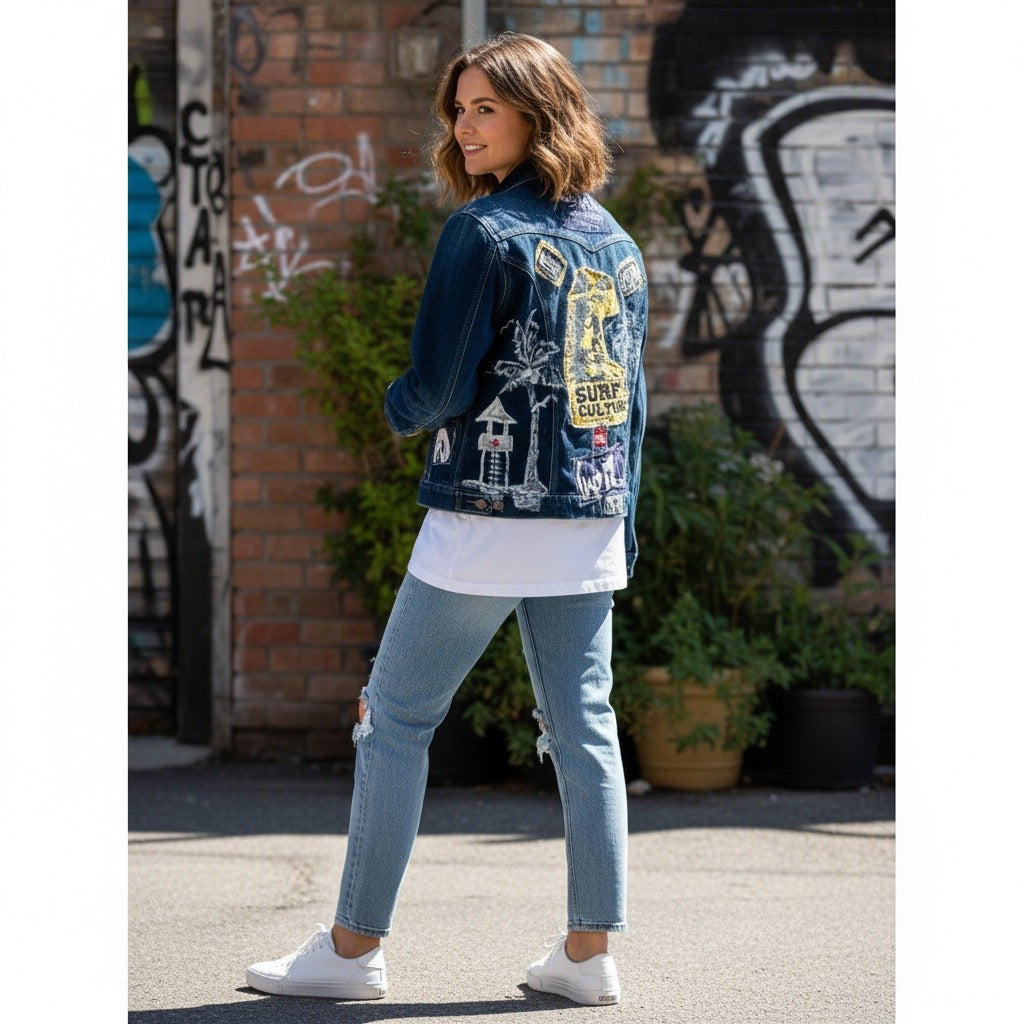 QUICKSILVER SURFS UP JEAN JACKET