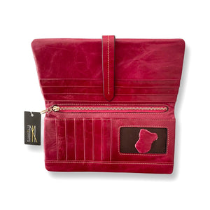 Abigail Leather Wallet - Pink