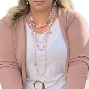 Pink Keshi Pearl Necklace