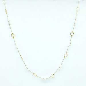 MeganKyle gold and pearl necklace