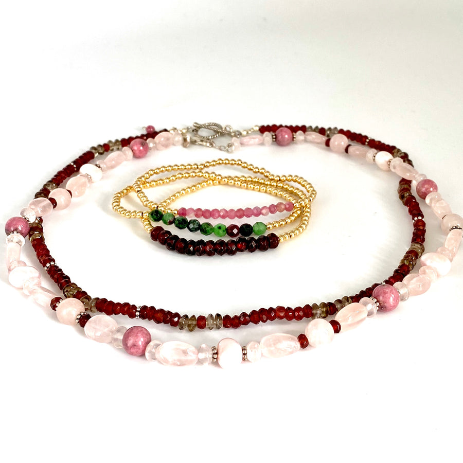 Offerings Jewelry by SAJEN Garnet necklace